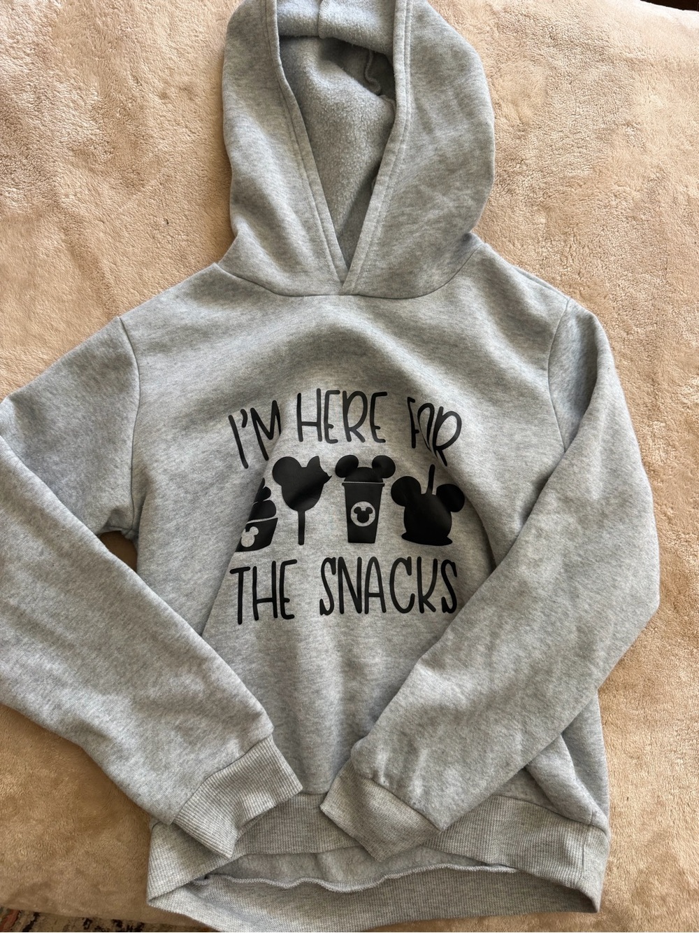 Here for the snacks hoodie kids